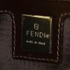 Fendi Baguette handbag in yellow and brown foal and brown - Detail D4 thumbnail
