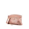 Balenciaga pouch in metallic pink leather - 00pp thumbnail