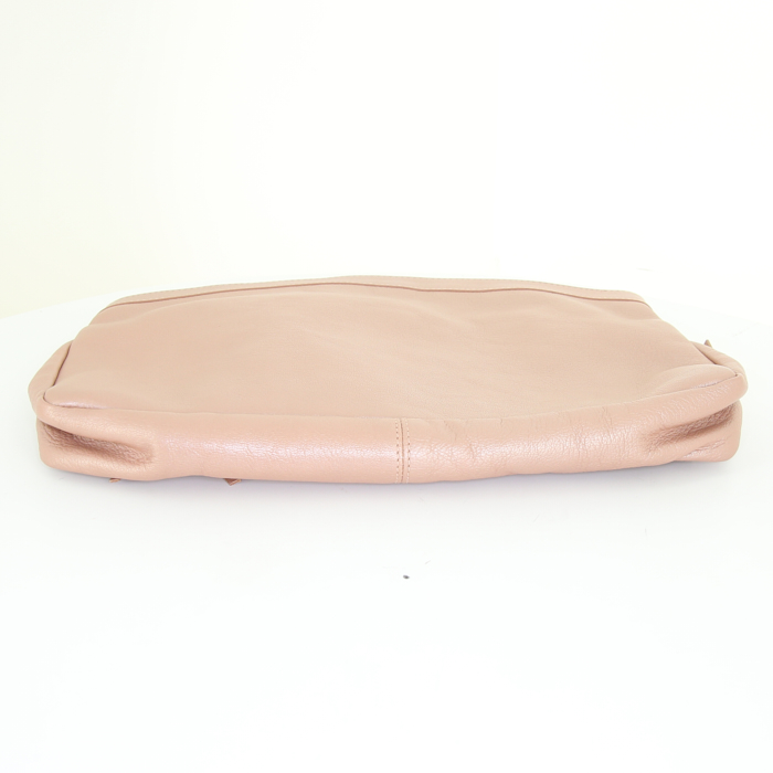 Pochette Balenciaga in pelle rosa metallizzata - Detail D4