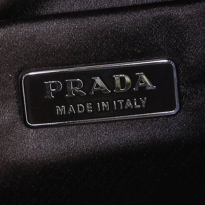 Pochette Prada en fourrure marron - Detail D3