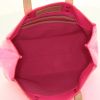 Louis Vuitton Reade small model handbag in fushia pink monogram patent leather and ochre leather - Detail D2 thumbnail