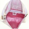 Bolso de mano Fendi Baguette en cuero blanquecino y rosa - Detail D2 thumbnail