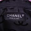 Shopping bag Chanel Cambon mini in pelle trapuntata rosa e nera - Detail D3 thumbnail