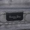 Dior Lady Dior large model handbag in black canvas cannage and black patent leather - Detail D5 thumbnail