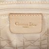 Borsa Dior Lady Dior modello grande in tela cannage marrone e pelle verniciata marrone - Detail D3 thumbnail