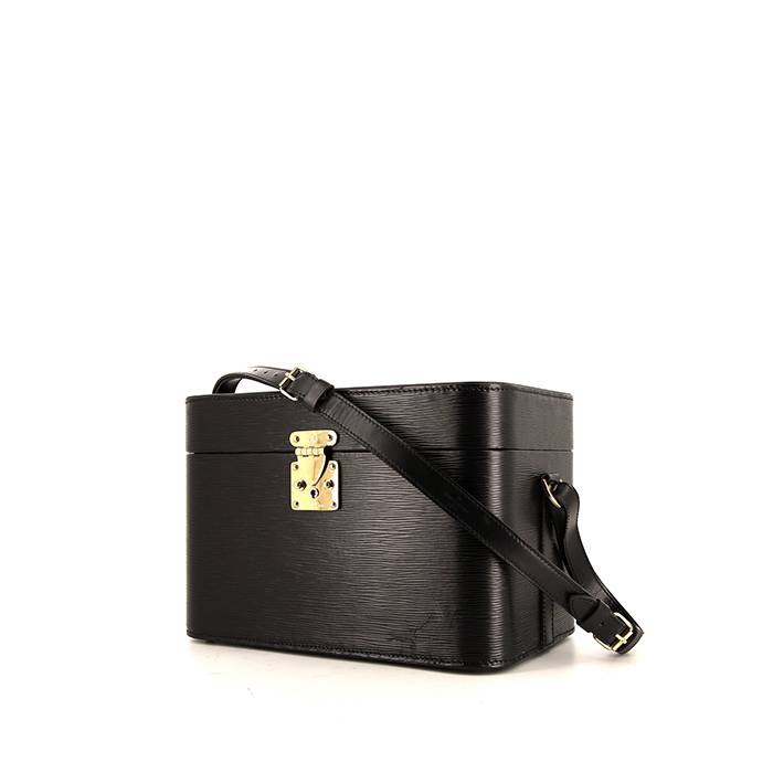Louis Vuitton Vanity Train Case case in black epi leather