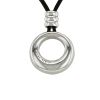 Chaumet Anneau large model necklace in white gold and diamonds - Detail D3 thumbnail