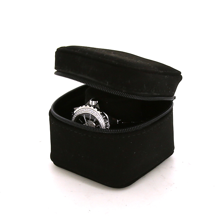 Chanel J12 Joaillerie watch in black ceramic Circa 2000 - Detail D2