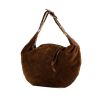 Louis Vuitton Onatah handbag in brown monogram suede - 00pp thumbnail