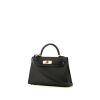 Hermes Kelly 20 cm handbag in black epsom leather - 00pp thumbnail