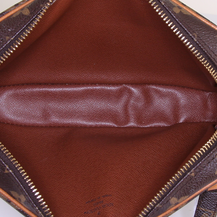Louis Vuitton Marly shoulder bag in monogram canvas and natural leather - Detail D2