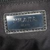 Prada shopping bag in black canvas and black leather - Detail D4 thumbnail