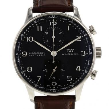 Reloj IWC Portuguese-Chronograph de acero Ref :  3714 Circa  2000