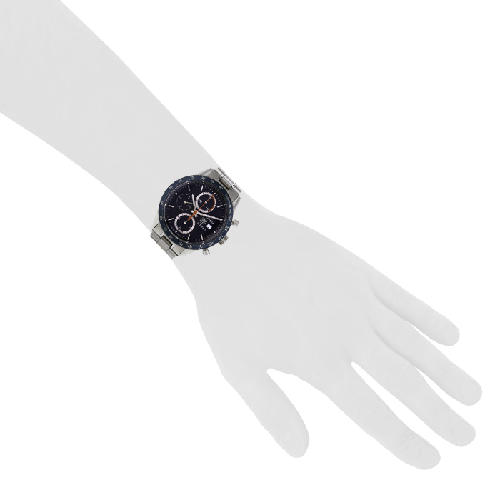 TAG Heuer Carrera Automatic watch in stainless steel Ref: CV2015 Circa 2000 - Detail D1