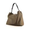 Louis Vuitton Antheia Hobo shopping bag in taupe monogram leather and black leather - 00pp thumbnail