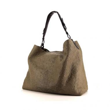 Shopping bag Louis Vuitton Antheia Hobo in pelle monogram color talpa e pelle nera