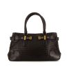 Bottega Veneta handbag in dark brown intrecciato leather - 360 thumbnail