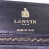Lanvin handbag in white and black leather - Detail D3 thumbnail