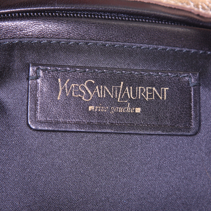 Saint Laurent Vintage handbag in gold leather - Detail D3