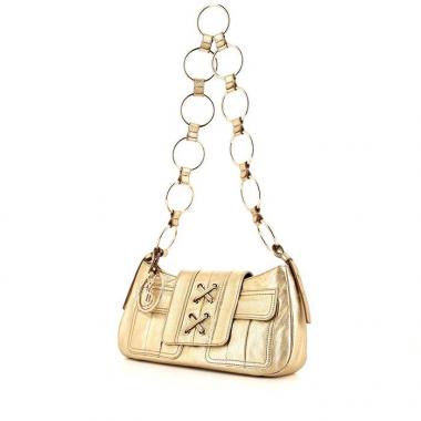 Saint Laurent Vintage handbag in gold leather