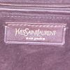 Sac à main Yves Saint Laurent Muse grand modèle en autruche marron-foncé - Detail D4 thumbnail