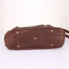 Yves Saint Laurent Muse large model handbag in dark brown ostrich leather - Detail D5 thumbnail