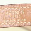 Hermès Trim handbag in beige canvas and gold Chamonix  leather - Detail D3 thumbnail