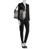 Balenciaga Courrier XL travel bag in grey leather - Detail D1 thumbnail