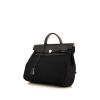 Hermes Herbag backpack in black canvas and black leather - 00pp thumbnail