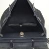 Hermes Herbag backpack in black canvas and black leather - Detail D2 thumbnail