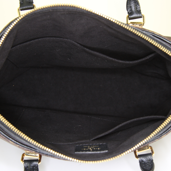 Louis Vuitton Pallas handbag in monogram canvas and black leather - Detail D3