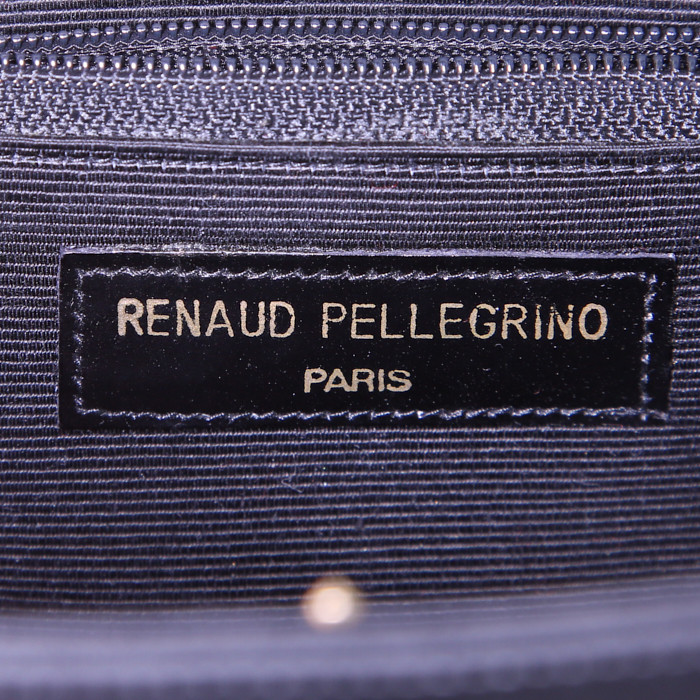 Borsa a tracolla Renaud Pellegrino in tela nera - Detail D3