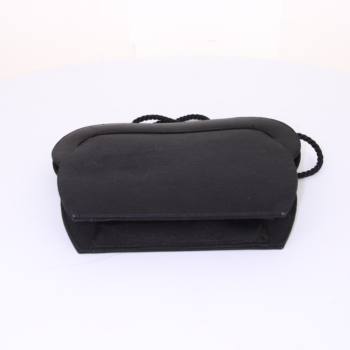 Renaud Pellegrino shoulder bag in black canvas - Detail D4