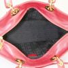 Dior Lady Dior large model handbag in red leather cannage - Detail D3 thumbnail
