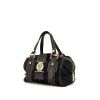Gucci Boston handbag in black monogram canvas and black leather - 00pp thumbnail