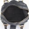 Gucci Boston handbag in black monogram canvas and black leather - Detail D2 thumbnail