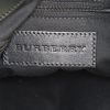 Bolso de mano Burberry en lona Haymarket beige y cuero negro - Detail D4 thumbnail