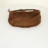 Louis Vuitton Onatah small model handbag in brown Cacao monogram suede and brown leather - Detail D4 thumbnail