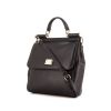 Dolce & Gabbana Sicily shoulder bag in black grained leather - 00pp thumbnail
