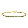 Flexible H. Stern bracelet in yellow gold,  emerald and diamonds - 00pp thumbnail