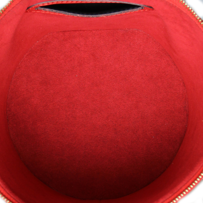 Vanity Louis Vuitton Cannes en cuero Epi rojo - Detail D2