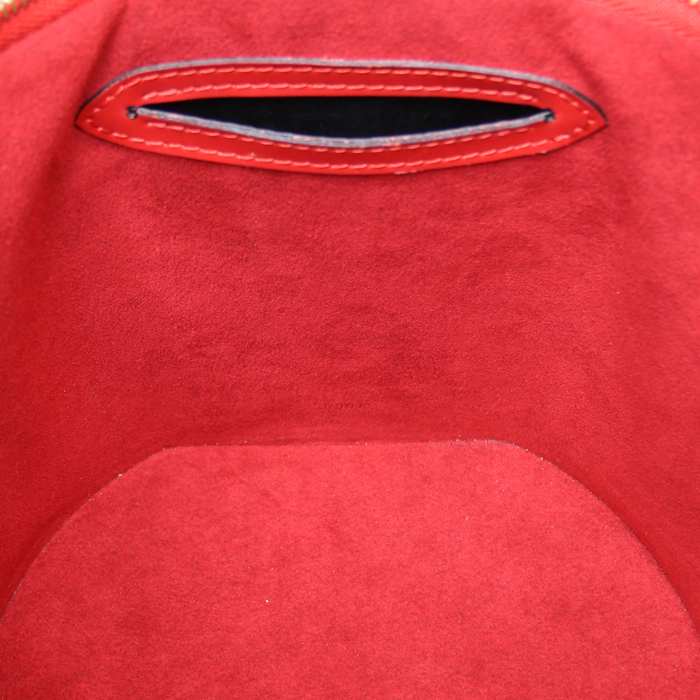 Vanity Louis Vuitton Cannes en cuero Epi rojo - Detail D3