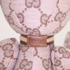 Gucci Teddy Bear in brown and taupe monogram canvas - Detail D2 thumbnail