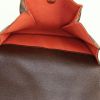 Louis Vuitton Pimlico shoulder bag in ebene damier canvas and brown leather - Detail D2 thumbnail