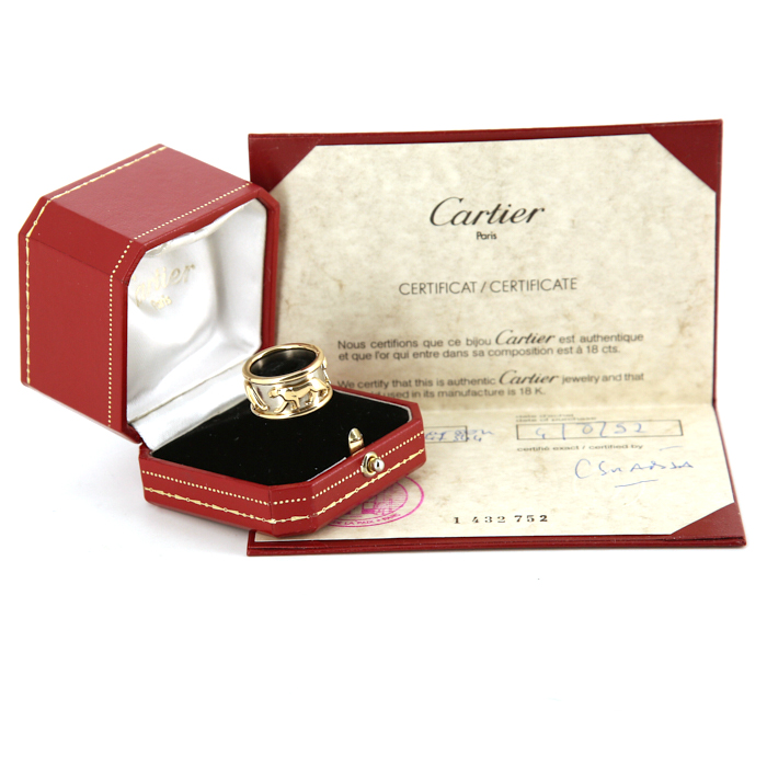 Anello Cartier Panthère in oro giallo e oro bianco - Detail D2
