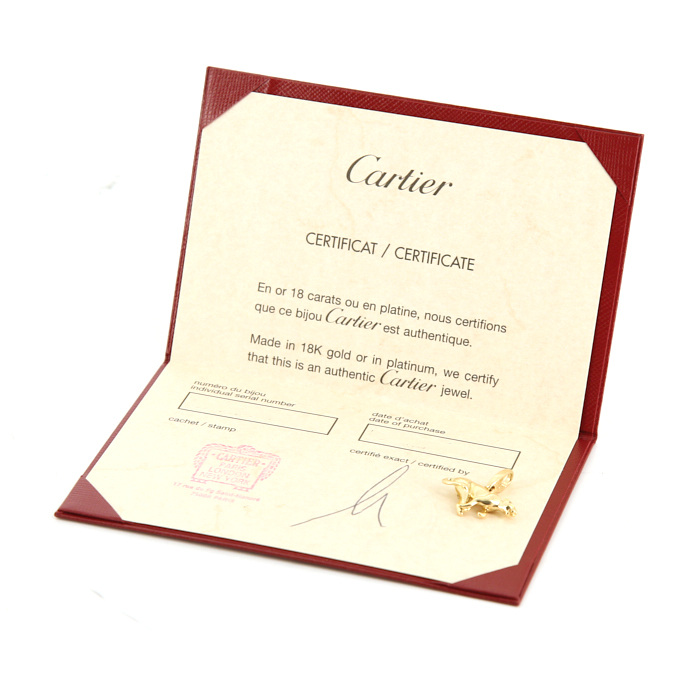 Pendentif Cartier Panthère en or jaune - Detail D2