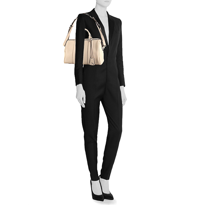 Borsa Louis Vuitton  Speedy Sofia Coppola in pelle martellata bianca - Detail D2