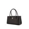 Chanel petit Shopping shopping bag in black grained leather - 00pp thumbnail