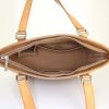 Louis Vuitton Stockton shopping bag in golden brown empreinte monogram leather - Detail D2 thumbnail