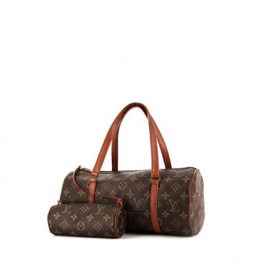Borsa Louis Vuitton Papillon in tela monogram e pelle marrone